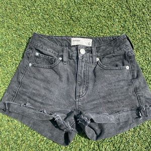 Garage High-waisted Black Mom Shorts